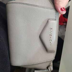 Givenchy Light Gray Leather Mini Antigona